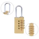 2 Pack 4 Digit Brass Combination Padlocks