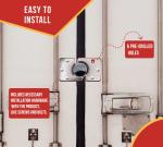 4-Pack Heavy Duty Hidden Shackle Padlocks