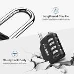 Puroma Waterproof 4-Digit Combination Padlock - 2 Pack