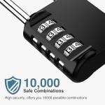 Puroma Waterproof 4-Digit Combination Padlock - 2 Pack