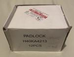 12 Pack of Hodge Unpickable Brass Padlocks with Keys