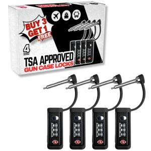 4 Pack TSA Approved Combo Locks for Travel