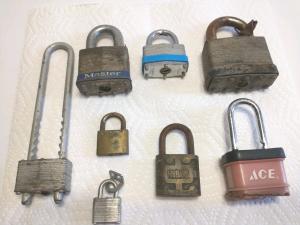 Assorted 8 Padlocks – No Keys Included
