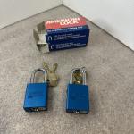 Blue American Safety Padlocks Keyed Alike - 2 Pack