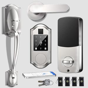 Keyless Fingerprint Smart Lock with Lever Handle