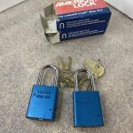 Blue American Safety Padlocks Keyed Alike - 2 Pack