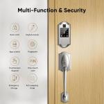 Keyless Fingerprint Smart Lock with Lever Handle