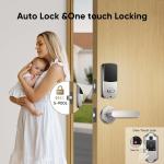 Keyless Fingerprint Smart Lock with Lever Handle