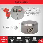 Stainless Steel Unpickable Puck Lock for Security