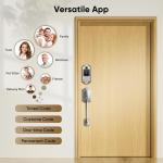 Keyless Fingerprint Smart Lock with Lever Handle