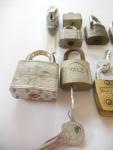 Set of 13 Vintage Padlocks with 4 Keys