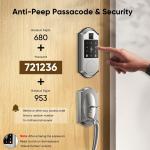 Keyless Fingerprint Smart Lock with Lever Handle
