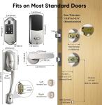 Keyless Fingerprint Smart Lock with Lever Handle