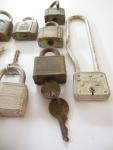 Set of 13 Vintage Padlocks with 4 Keys