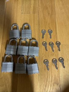 8 Keyed-Alike Padlocks for Easy Access