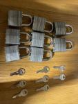 8 Keyed-Alike Padlocks for Easy Access