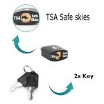 TSA Approved Unpickable Luggage Lock Set (4 Pack)