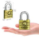 60mm Waterproof Heavy Duty Brass Padlock with Keys