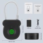 Biometric Fingerprint Padlock - Waterproof and Rechargeable