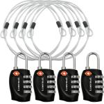 Lumintrail TSA Travel Lock with Steel Cable