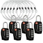 Lumintrail TSA Travel Lock with Steel Cable
