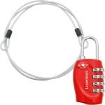 Lumintrail TSA Travel Lock with Steel Cable