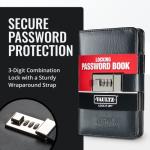 Vaultz Portable Password Book with 3-Digit Lock
