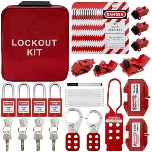 Clamp-On Circuit Breaker Lockout Kit with Tags