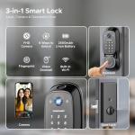 Keyless Smart Door Lock with Fingerprint and Video