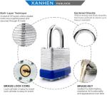 Keyed Padlocks 60 Pack - Laminated Steel
