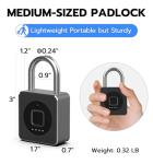 eLinkSmart Fingerprint Keyless Biometric Padlock