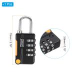 4-Digit Combination Lock with Steel Security Cable