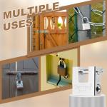 High Security D-Shaped Padlock with 4 Keys