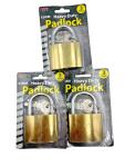 3 Heavy-Duty Padlocks with 3 Keys Each
