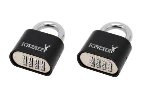 Kingsley 2-Pack 4-Digit Combination Padlocks