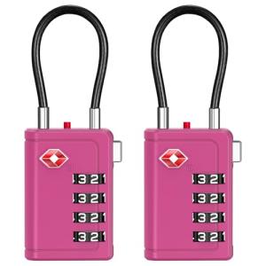 Puroma TSA Approved Travel Locks with Alert Indicator