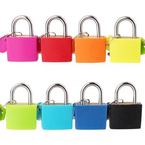 Colorful Mini Keyed Padlocks – 8 Pack