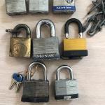 15 Padlocks: 9 Master, 5 Misc, 1 ABUS