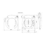 ABUS Unisex Adult Black Frame Lock X/XL