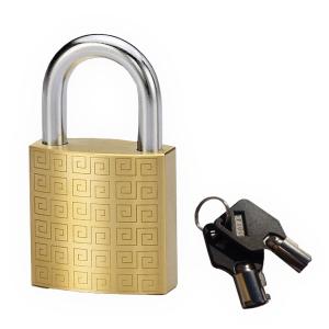 Set of 10 Brass Tubular Padlocks, Keyed Alike