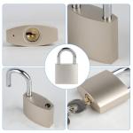 Stainless Steel Heavy-Duty Unpickable Padlock Set