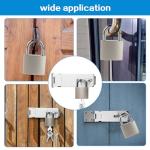 Stainless Steel Heavy-Duty Unpickable Padlock Set