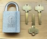 DORMAKABA 21B Brass Padlock with Steel Shackle