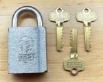 DORMAKABA 21B Brass Padlock with Steel Shackle