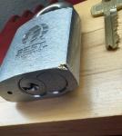DORMAKABA 21B Brass Padlock with Steel Shackle