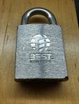 DORMAKABA 21B Brass Padlock with Steel Shackle