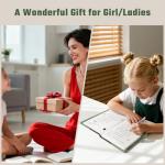 Green A5 Leather Lock Journal for Girls