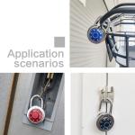 12 Pack Black Dial Combination Lock, 2 Inch