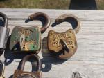 6 Unpickable Vintage Padlocks with Keys