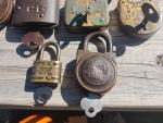 6 Unpickable Vintage Padlocks with Keys